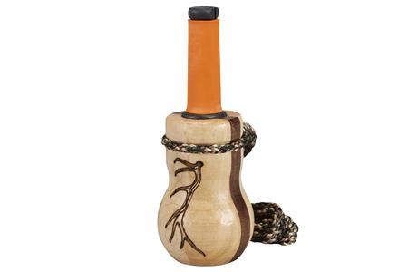 LIL' HEIFER COW CALL CALF/COW SOUNDS WALNUT/MAPLE WOOD BARREL