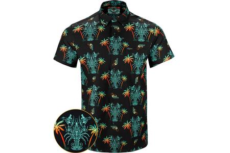 RETRO RIFLE LOBSTER SS BUTTON UP SHIRT