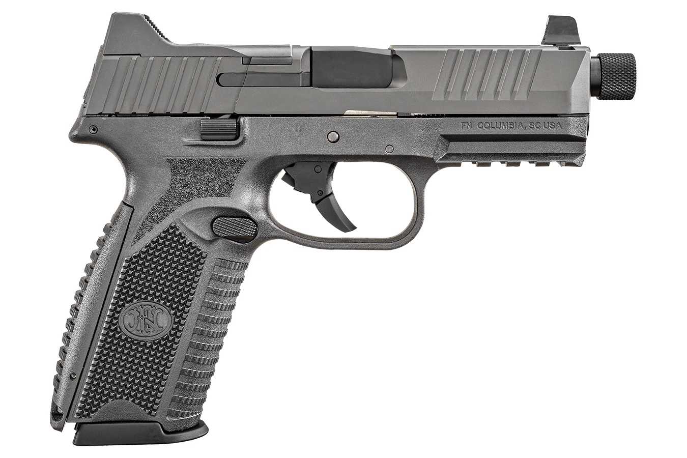 FN 509 Tactical 9mm Optic Ready Pistol with Gray Cerakote Finish and Five 10-Round Magazines