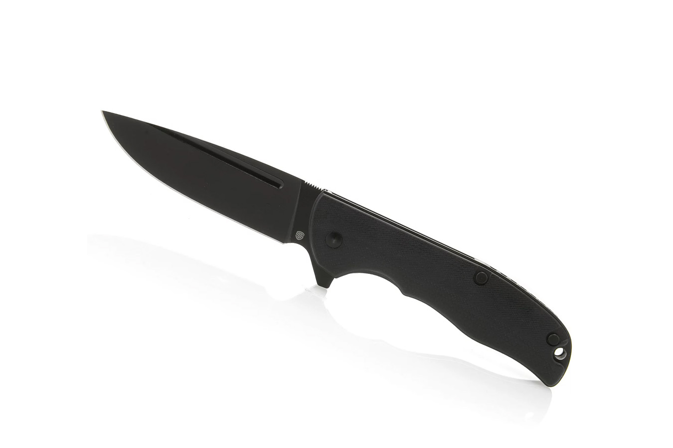 Safetyvital Pocket Knife With Drop Point Blade Black