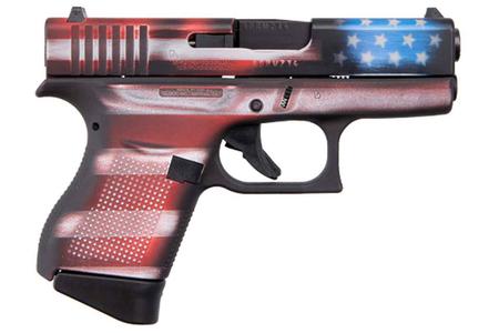 43 9MM BATTLEWORN USA FLAG CERAKOTE