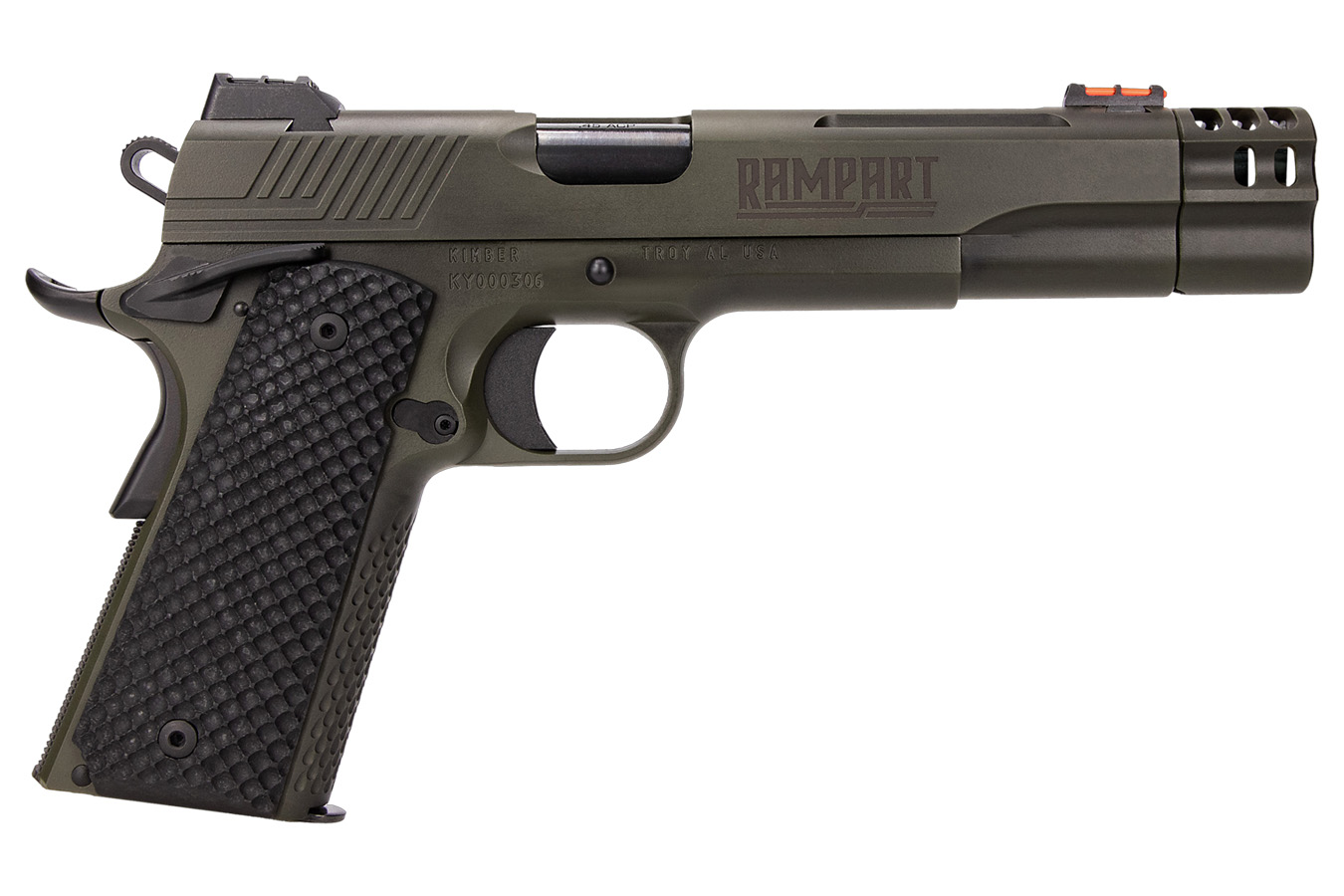 No. 36 Best Selling: KIMBER RAMPART 45 ACP COMP OD GREEN G10 GRIPS 1X8