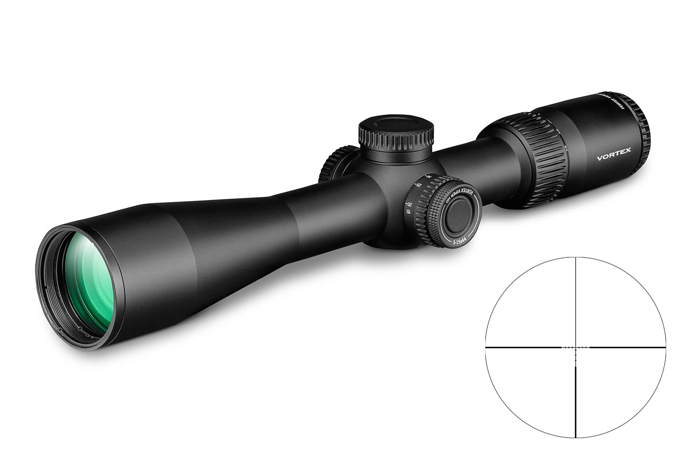 Vortex Viper HD 3-15x44mm Riflescope with Dead-Hold BDC Reticle