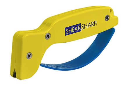 SHEARSHARP SCISSORS SHARPENER DIAMOND TUNGSTEN CARBIDE SHARPENER YELLOW/BLUE