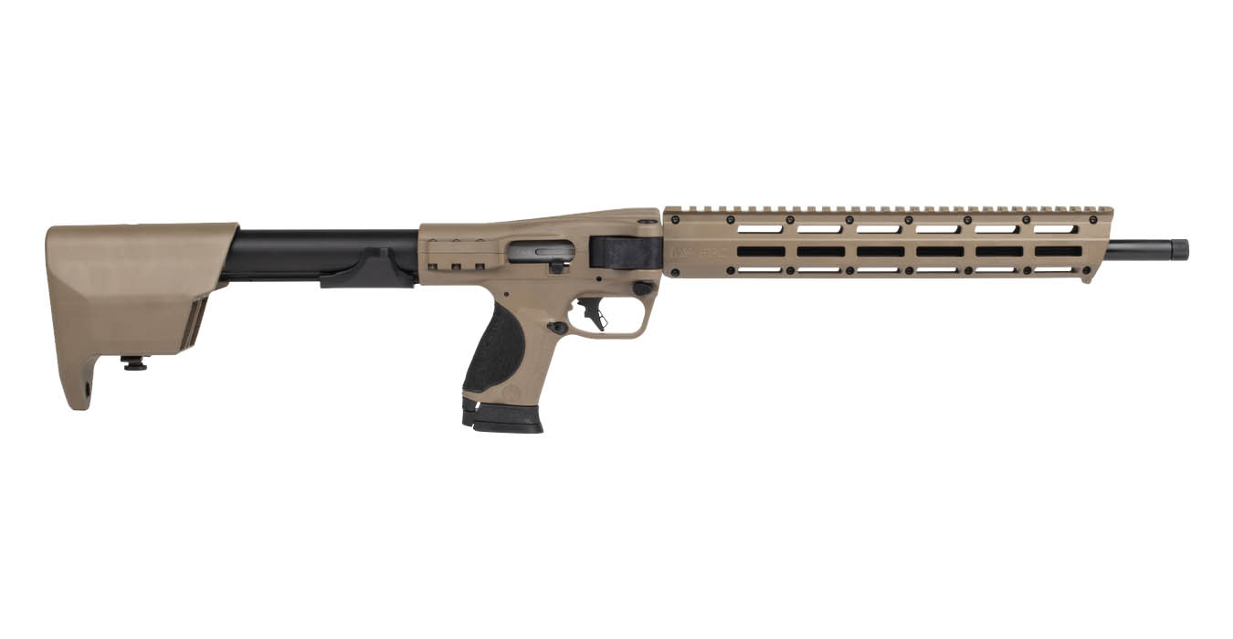 Smith & Wesson M&P FPC 9mm Flat Dark Earth (FDE) Folding Carbine with Threaded Barrel