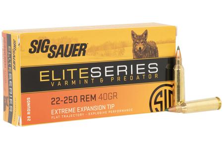 AMMO, 22250 REM, 40GR, ELITE SERIES VP, POLY TIP