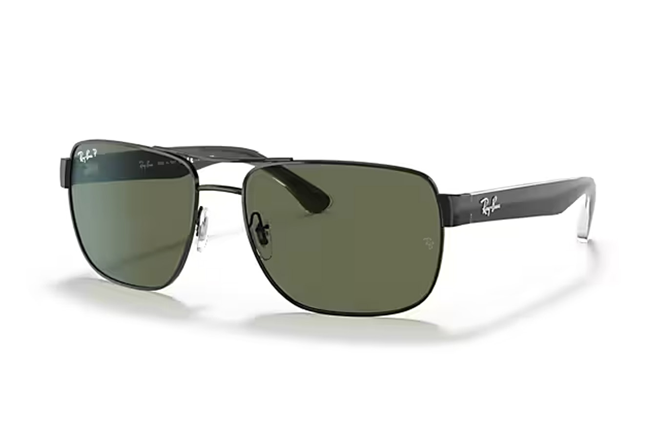 Ray-Ban RB3530 Sunglasses with Polished Black Frame and G-15 Green Lenses