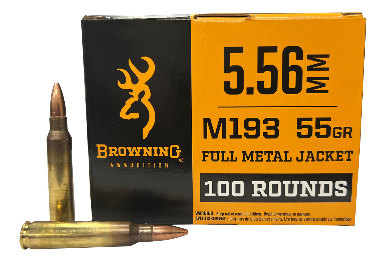 Browning 5.56 Nato 55 Grain FMJ M193 100/Box