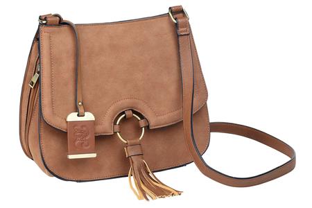 BDOG BDP034      CROSS BODY PURSE HLSTR  CAMEL SDE