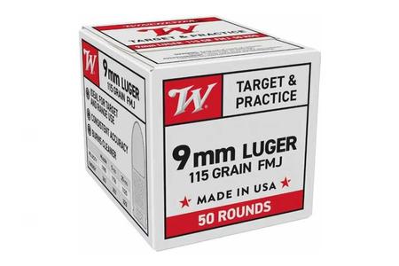 9 MM USA TARGET FMJ 115 GR