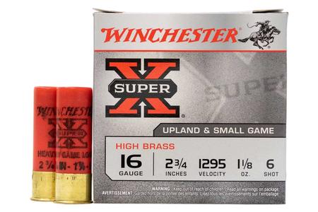 16 GA 2-3/4 IN 1-1/8 OZ HIGH BRASS HEAVY GAME SUPER X