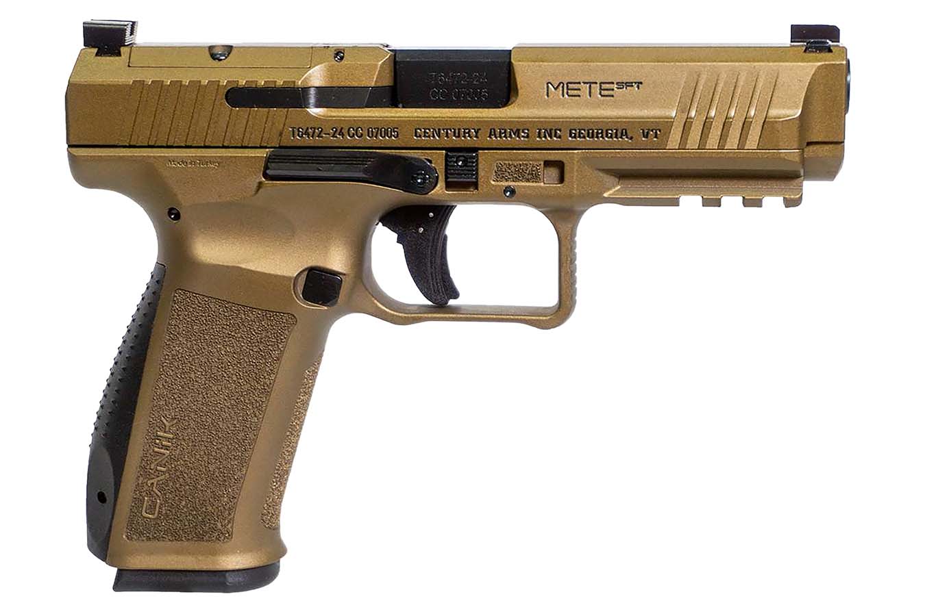 Canik METE SFT 9mm Full-Size Optic Ready Pistol with Burnt Bronze Cerakote Finish