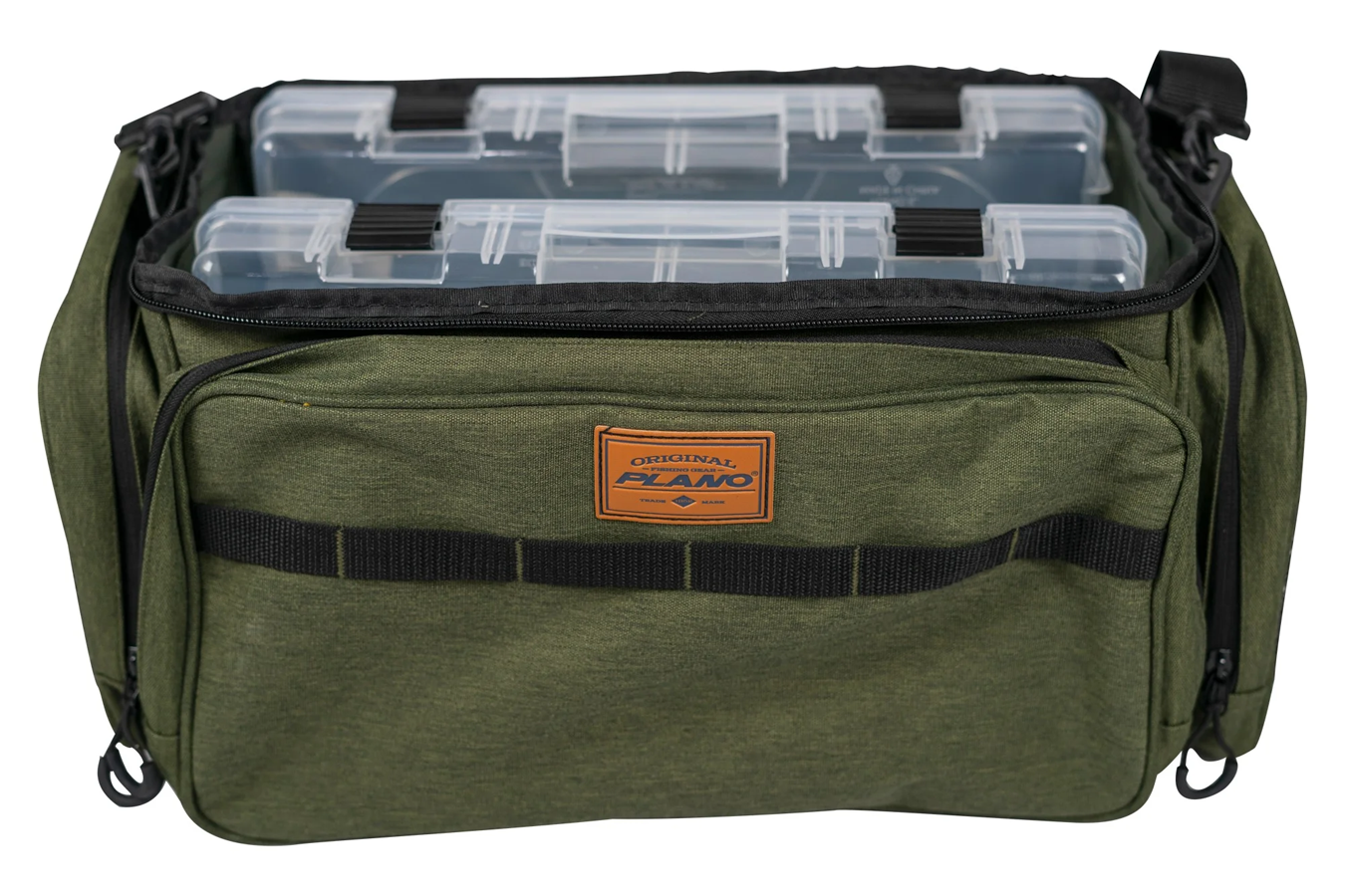 Plano Molding Large Size Fishing Tackle Bag with Two 3700 Size Stowaways - Heathered Green