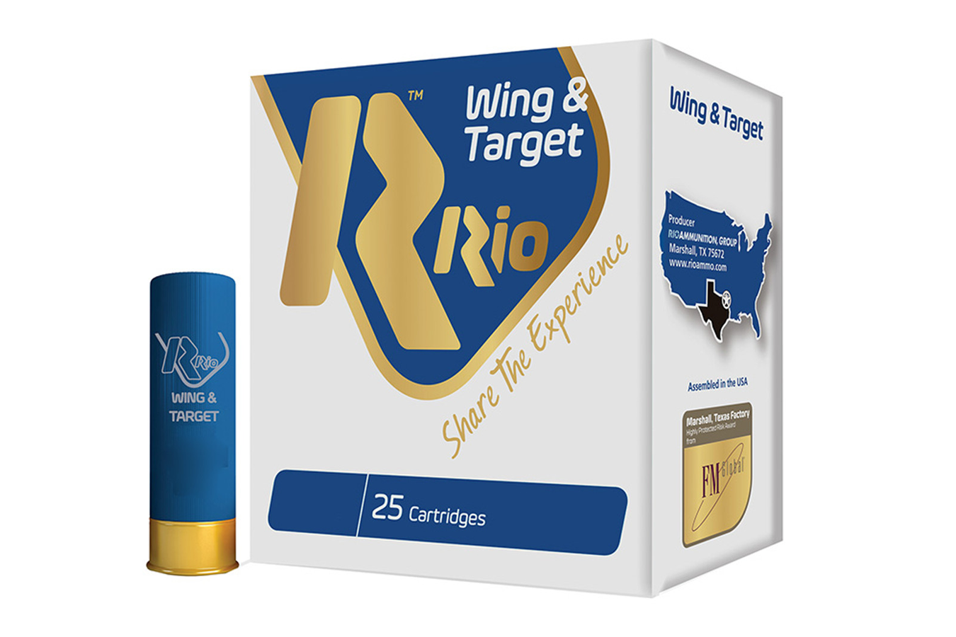 Rio 12 Gauge 2 3/4 Inch 8 Shot Wing and Target 25/Box