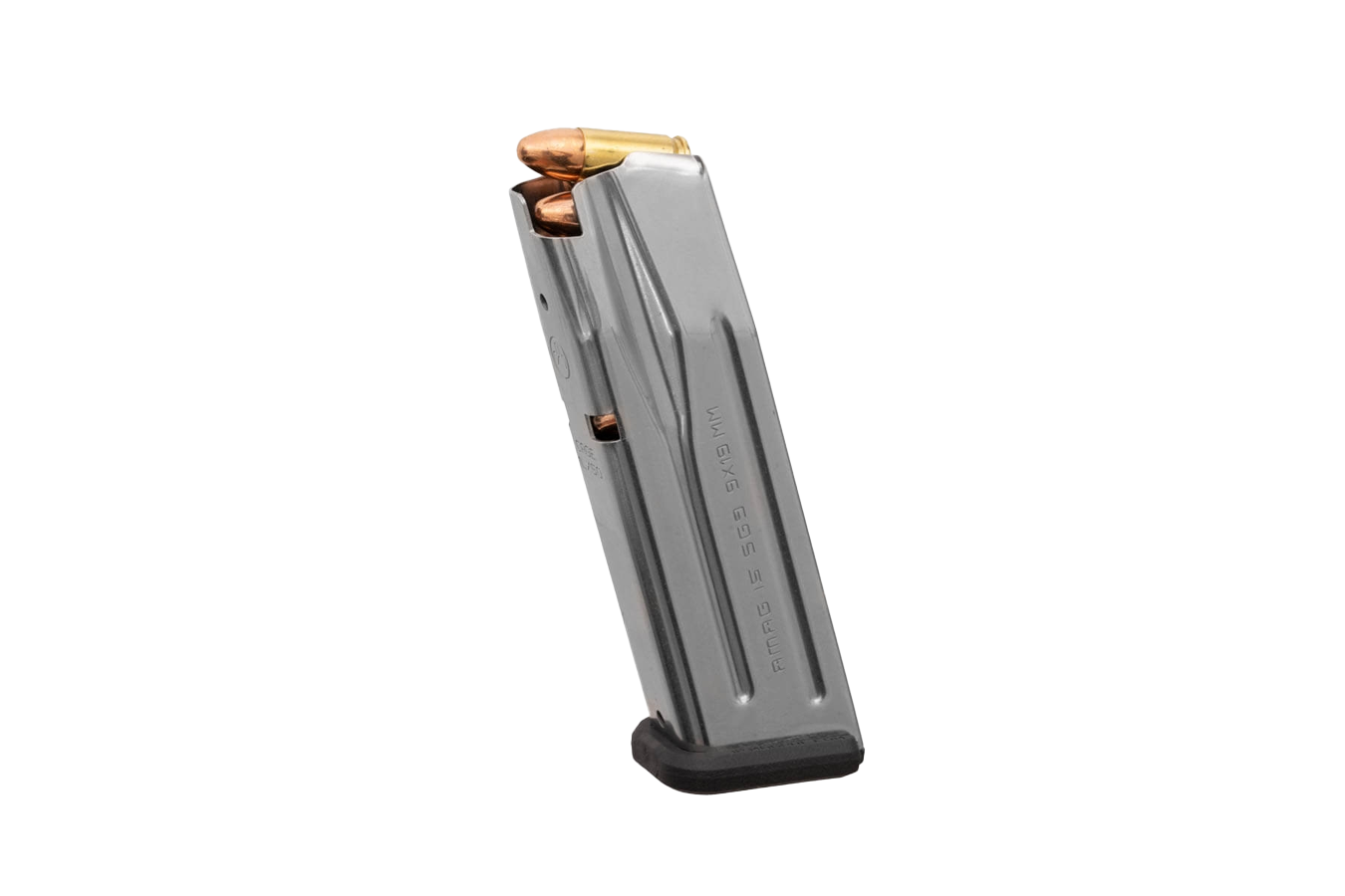 Magpul AMAG P320 9mm 15-Round Magazine with Silver Stainless Steel