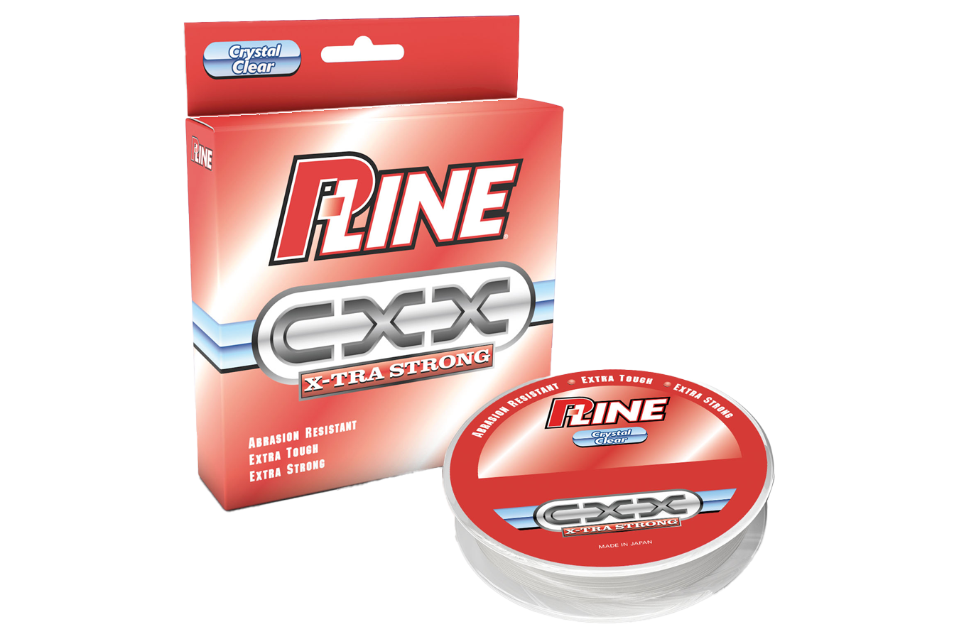 P Line CXX X-Tra Strong 8 LB Fishing Line 300 YD - Crystal Clear