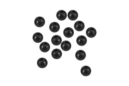 6MM BEAD BLACK/PEARL 120PK.