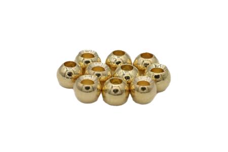 6MM BEAD METALIC GOLD 120PK.