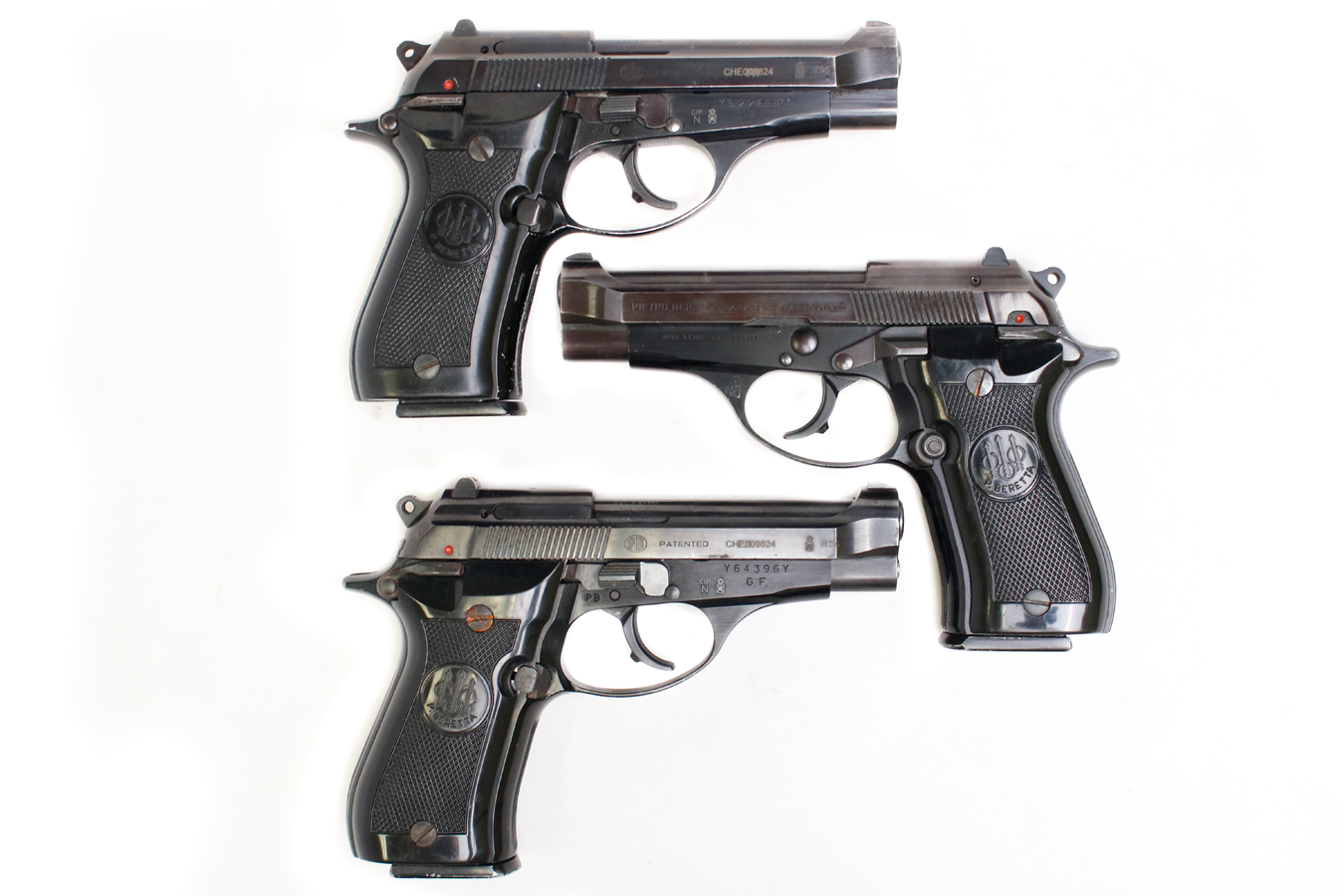 Beretta Model 84 BB 380 ACP Police Trade-in Surplus Pistols (Fair Condition)