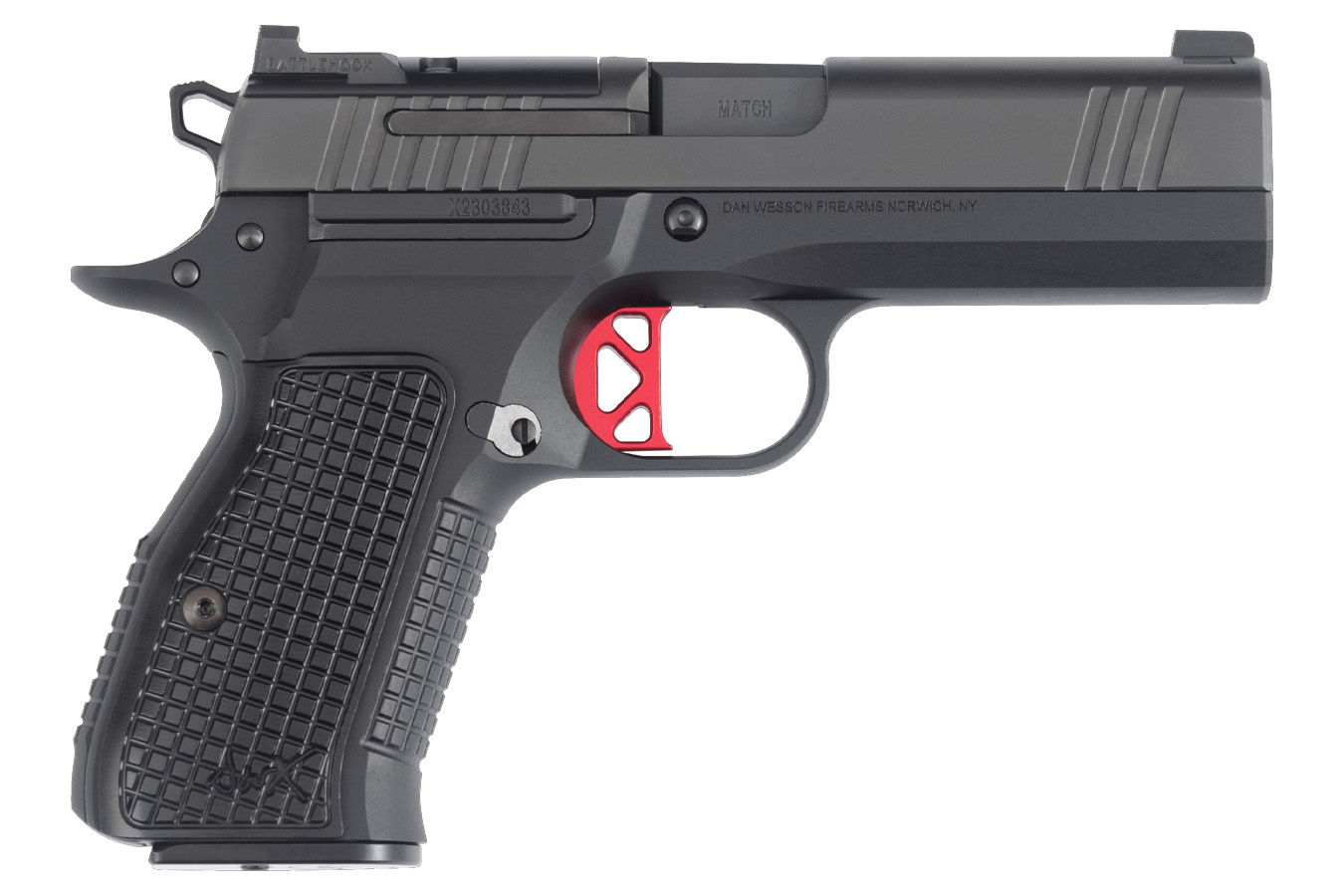 Dan Wesson DWX Compact 9mm Pistol with Black Aluminum Grips