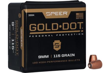 355-115-GR GOLD DOT HP BULLET