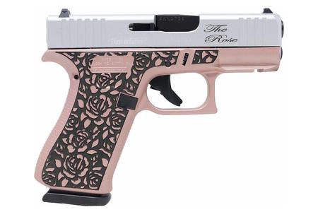 43X 9MM 3.41 IN BARREL ROSE ENGRAVED PINK FRAME