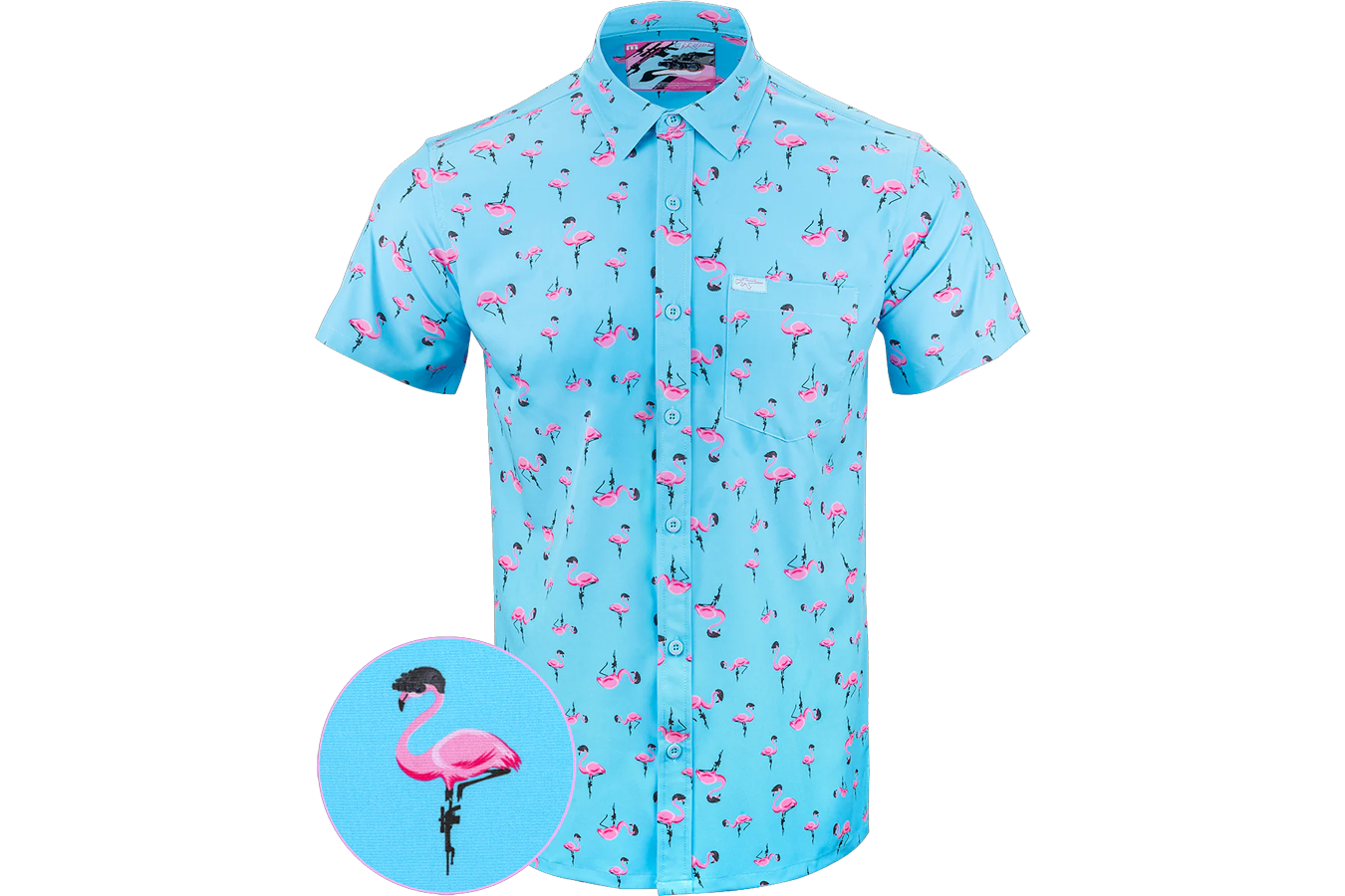 Retro Rifle Tactimingo (Light Blue) Button Down Shirt