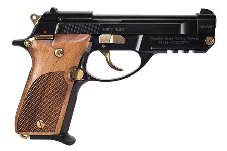 MC14 TIP UP 380ACP ALUMINUM FRAME STEEL SLIDE  BARREL GLOSS BLACK GOLD CONTROLS