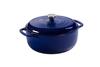 LODGE COOKWARE 6 QUART INDIGO ENAMELED CAST IRON DUTCH OVEN