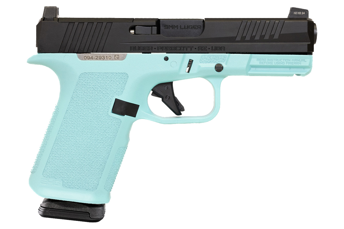 Ruger RXM 9mm Optic Ready 15+1 Striker-Fired Pistol with Robin's Egg Blue Finish