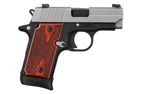 P238 380 SS SLIDE ROSEWOOD GRIP 1X6 1X7