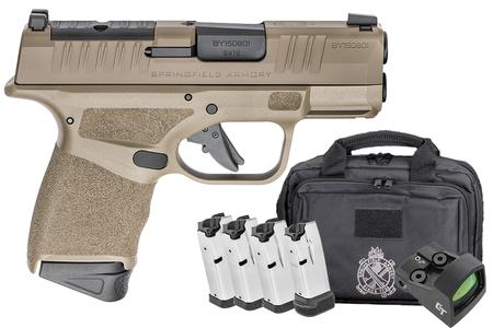 HELLCAT OSP 9 MM 3 IN BARREL FDE 3-11 RD AND 2-13 RD MAGS