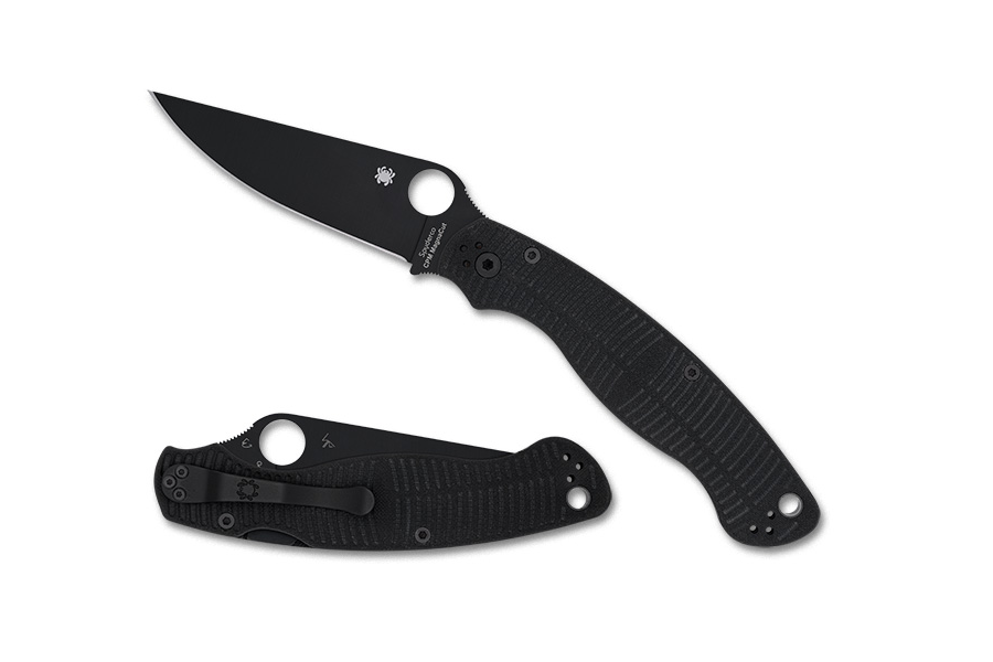 Spyderco Military 2 Salt BLACK G-10 CPM Magnacut Black Blade