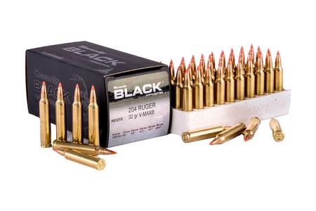 BLACK 204 RUGER 32GR V-MAX POLYMER TIP