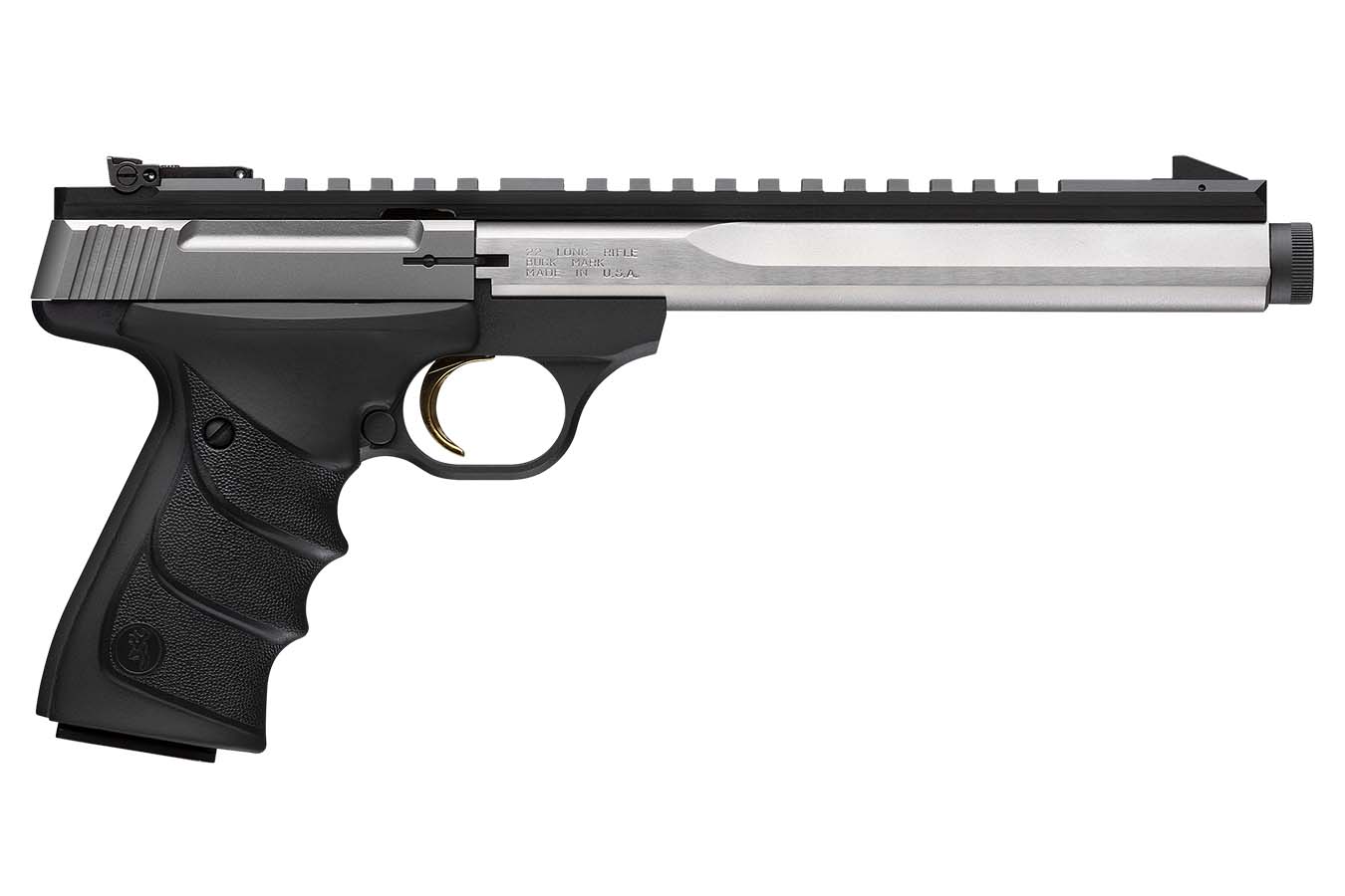 Browning Buck Mark Contour Stainless SR 22LR Semi-Auto Pistol with 7.65 Inch Threaded Barrel
