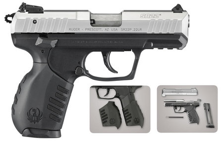 SR22 22LR RIMFIRE PISTOL SILVER ANODIZE