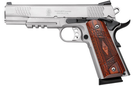 SW1911TA E-SERIES .45 STAINLESS W/ RAIL