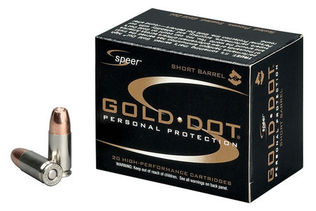 9MM +P 124 GR GDHP SHORT BARREL