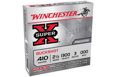 410 BORE 2-1/2 IN 3 PELLET 000 SUPER X 5/BOX