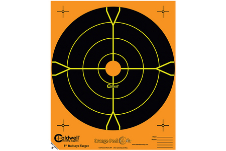 ORANGE PEEL 8 IN BULLS-EYE 5 SHEETS