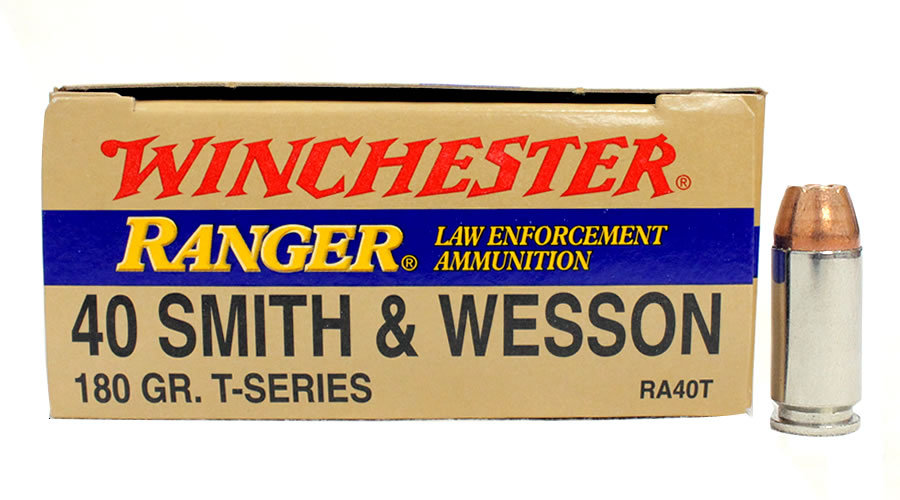 Winchester 40 S&W 180 gr JHP T-Series Police Trade 50/Box