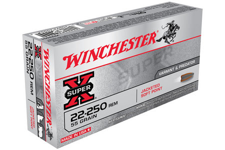 22-250 REM 55 GR JSP SUPER-X