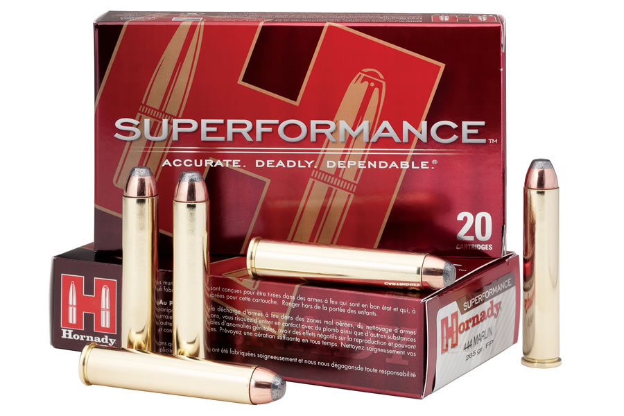 Hornady 444 Marlin 265 gr Interlock Flat Point Superformance 20/Box