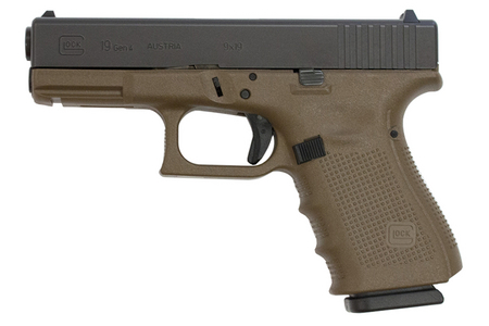 19 9MM FLAT DARK EARTH PISTOL (GEN4)