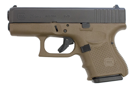 26 9MM FLAT DARK EARTH PISTOL (GEN4)