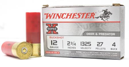 12 GA 2-3/4 IN 27 PELLET #4 BUCK SUPER-X