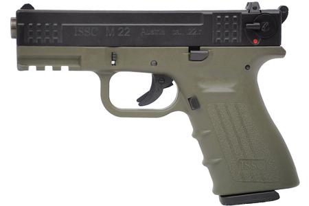 ISSC M22 22LR GREEN/BLACK RIMFIRE PISTOL