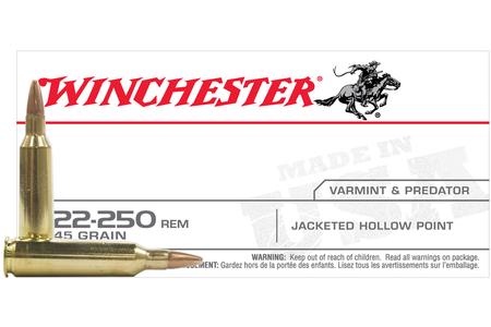 22-250 REM 45 GR JHP