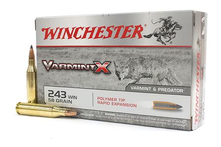 243 WIN 58 GR POLYMER TIP VARMINT X