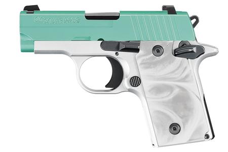 P238 380 ACP WITH ROBINS EGG BLUE SLIDE